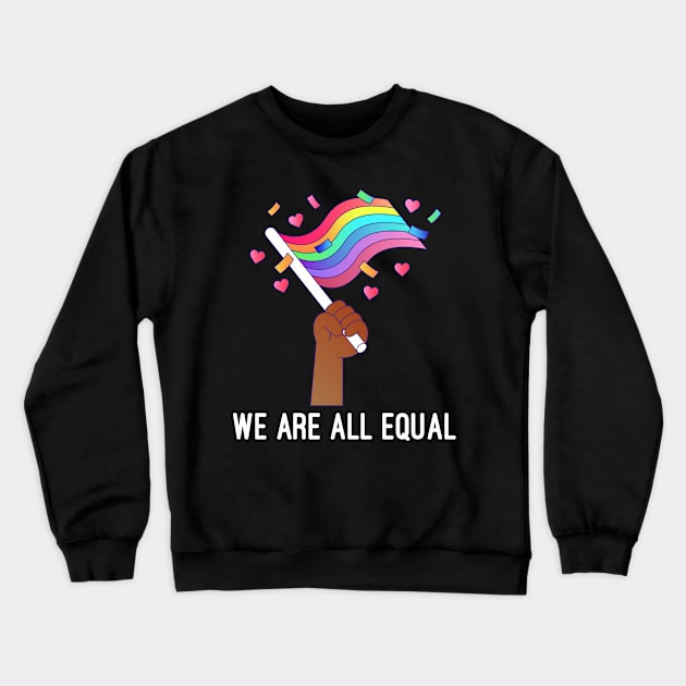 lgbt we are family Crewneck Sweatshirt by lone8